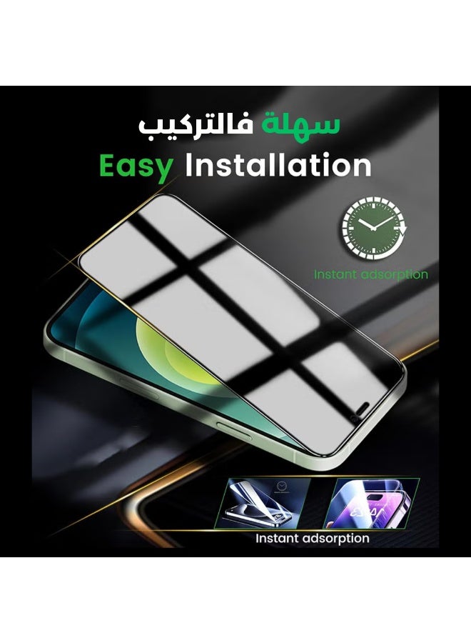 Anti-Spy Privacy Tempered Glass for iPhone 17 (6.3") - 9H Hardness, Full Coverage Screen Protector, Easy Installation - Image 3